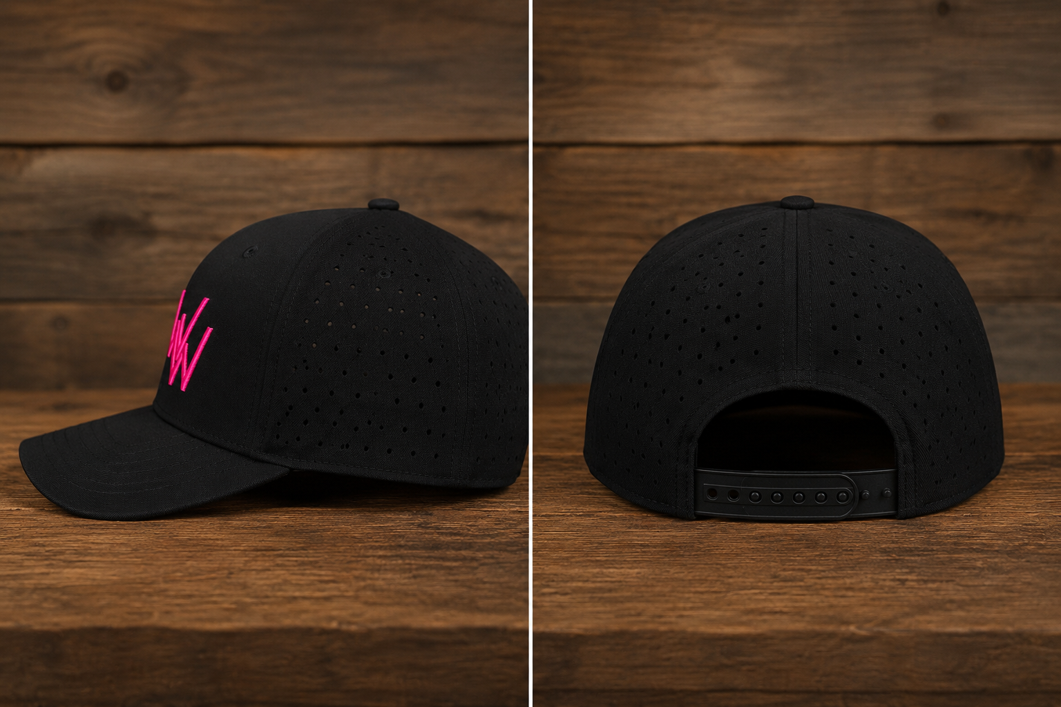 Black with Pink WW Cap