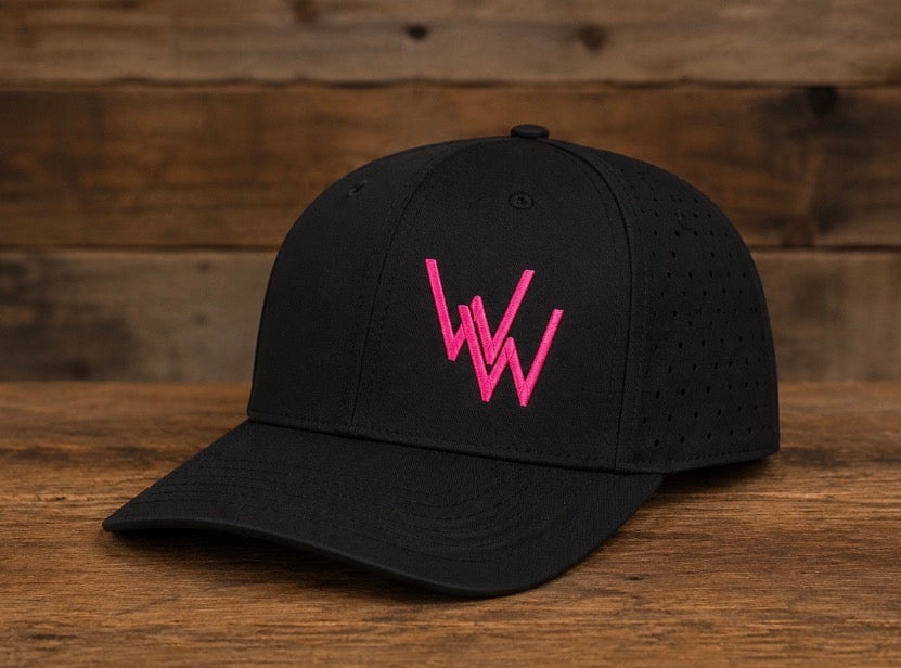 Black with Pink WW Cap